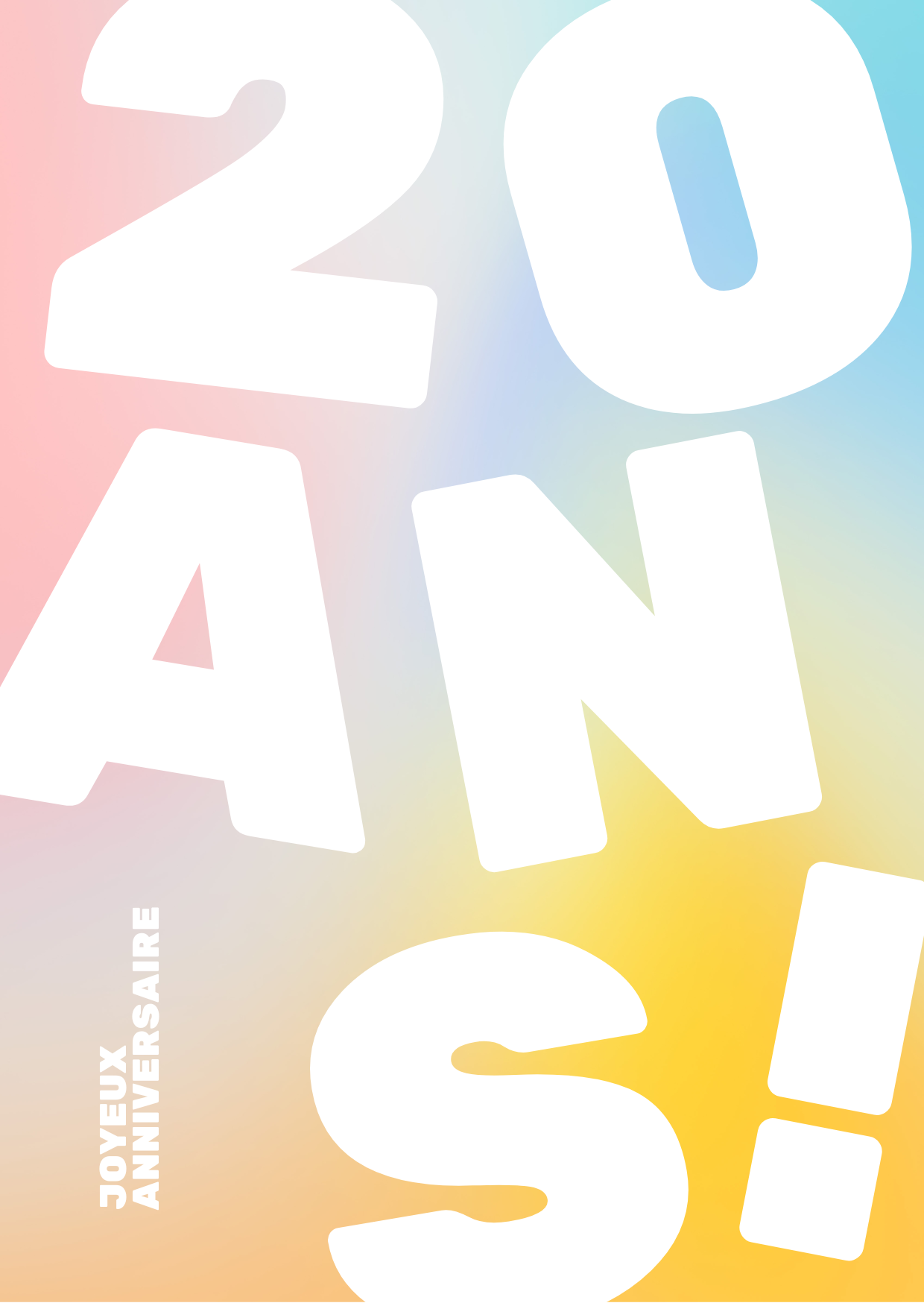 Simpliste - Affiche Publicitaire - Anniversaire